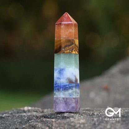 Chakra Hexagonal Column Ornaments Crystal Wands