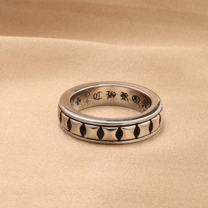 Simple Square Square Retro Trendy Men's Ring