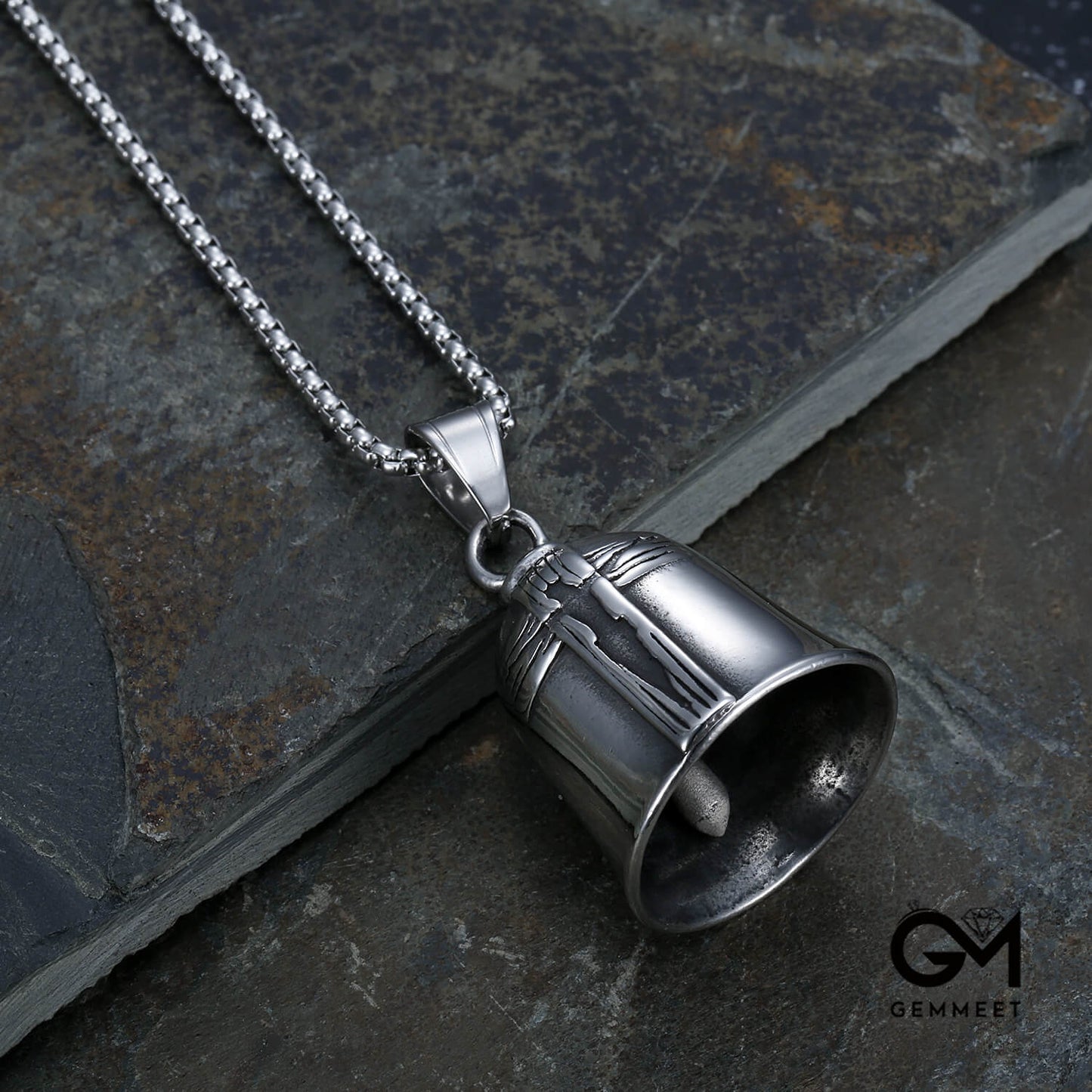 Stainless Steel Cross Bell Pendant