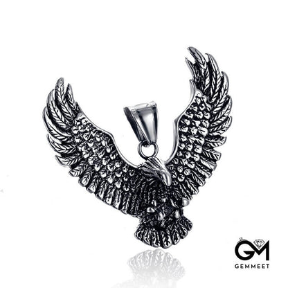 Stainless Steel Eagle Wings Necklace