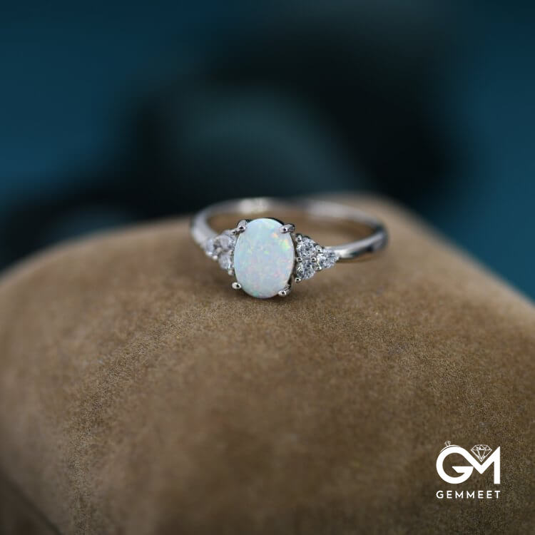 Oval Opal Ring