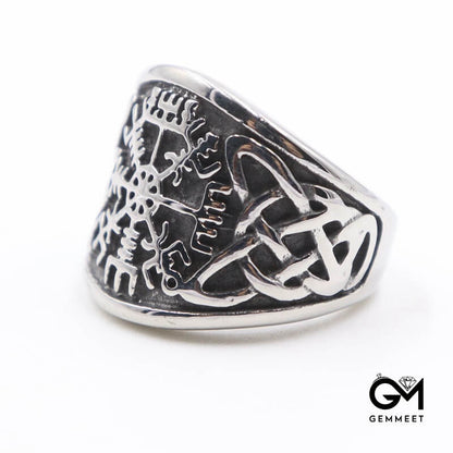 The Mighty Viking Warrior Odin Rune Warrior Ring