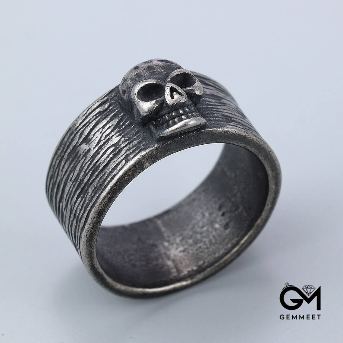 Retro Colored Skull Punk Ring