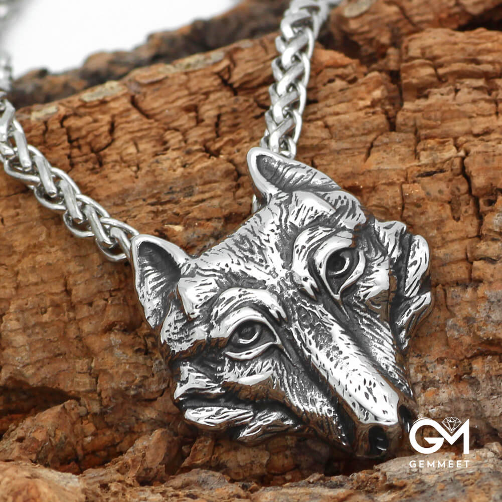 Nordic Viking Wolf Necklace