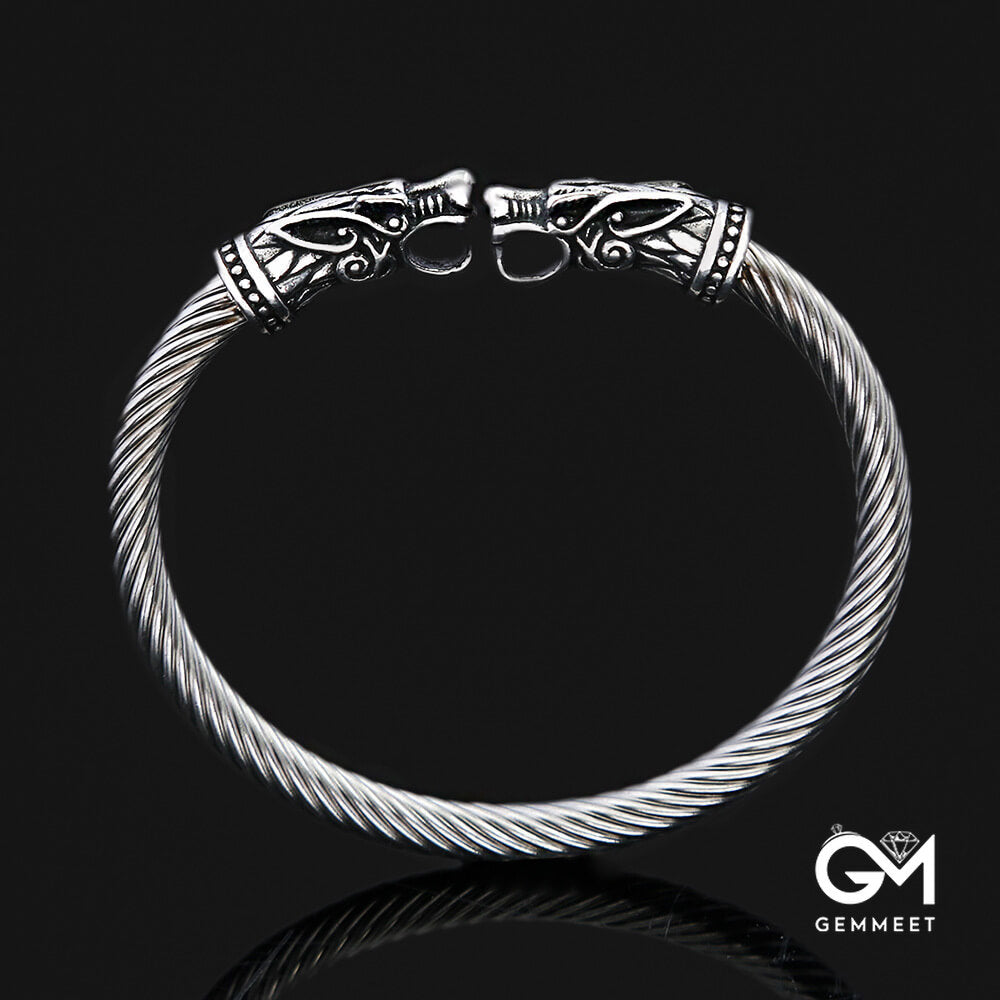 Viking Titanium Steel Solid Faucet Bracelet