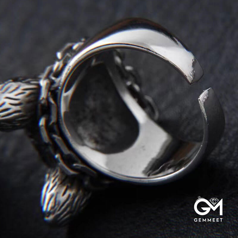 Vintage Cute Dog Cute Hutch Male Fashion Ring