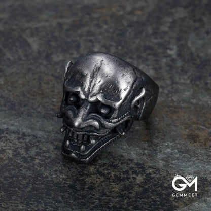 Titanium Steel Men's Skull Vintage Unique Ring