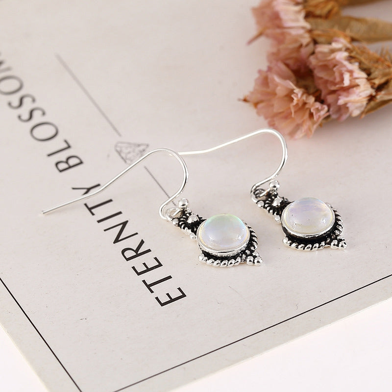 Retro Moonstone Healing Earrings