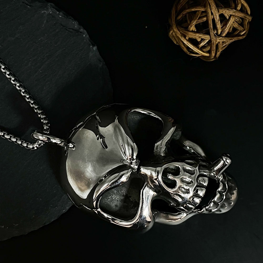 Men's Titanium Steel Skeleton Necklace