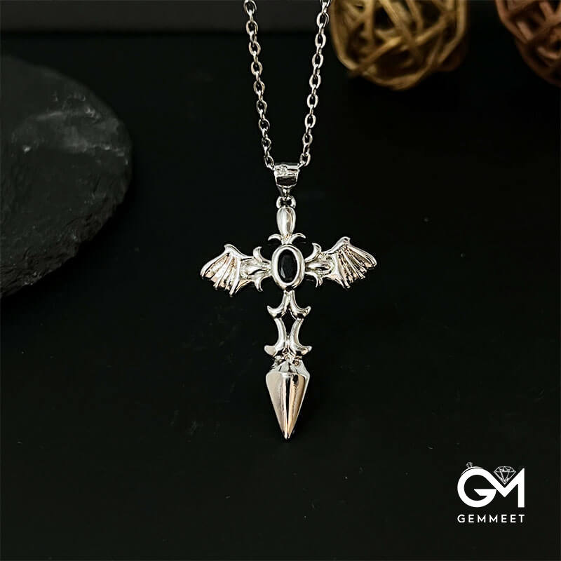 Hip Hop Retro Demon Wings Necklace