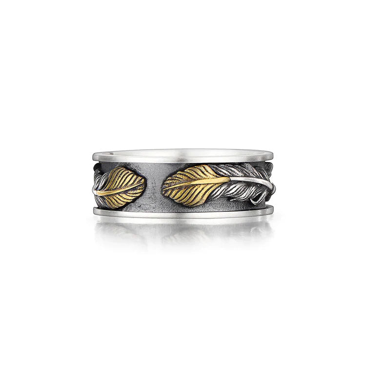 Feather Vintage Sterling Silver Rings