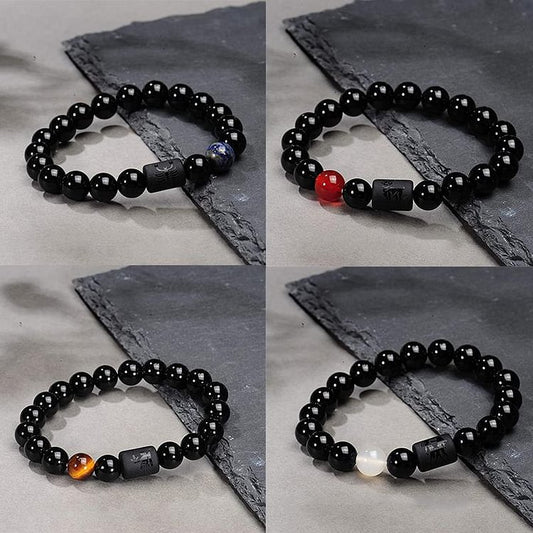 Obsidian Zodiac Lucky Bracelet