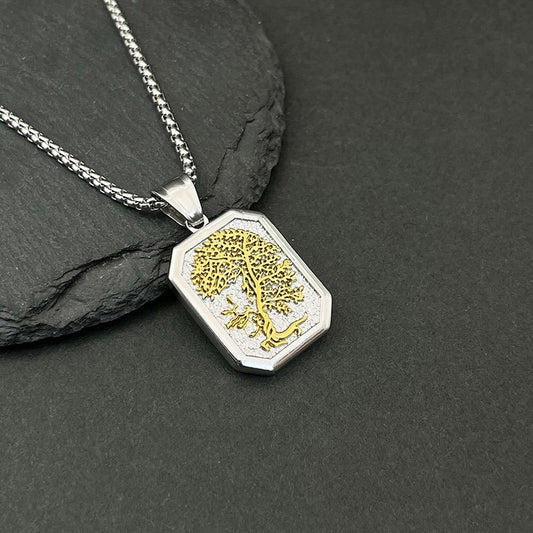 Fashion Tree Pendant Necklace, Jewelry For Men And Women