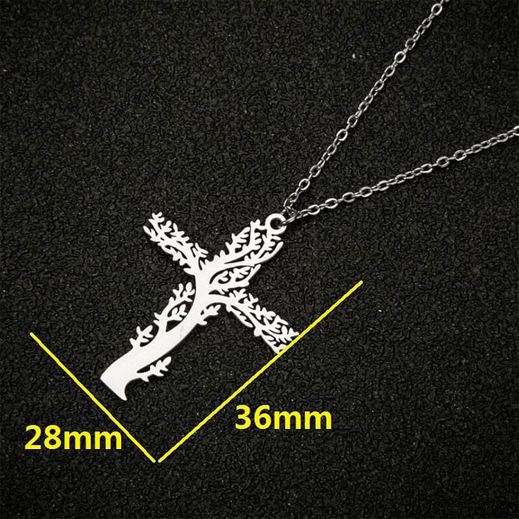 Tree of Life Cross Necklace