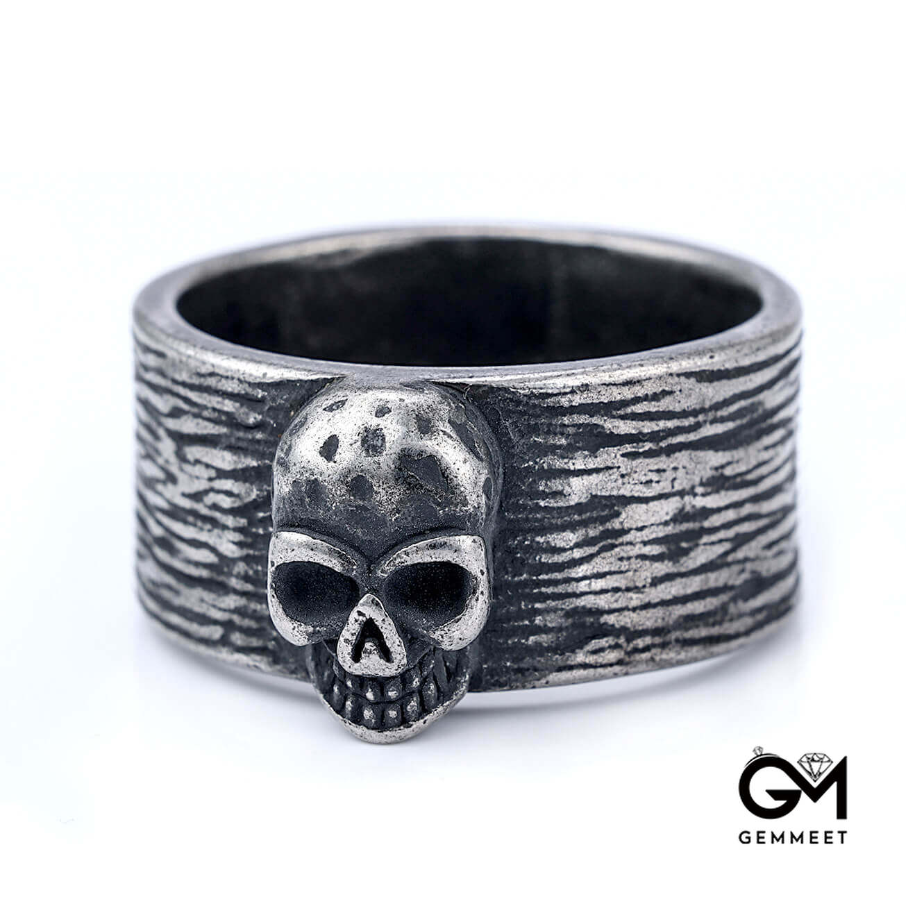 Retro Colored Skull Punk Ring