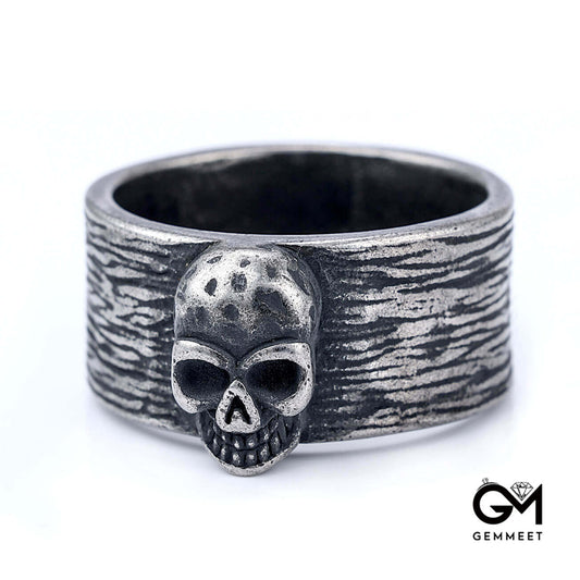 Retro Colored Skull Punk Ring