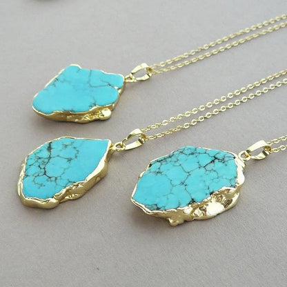 Delicate Irregular Turquoise Necklace