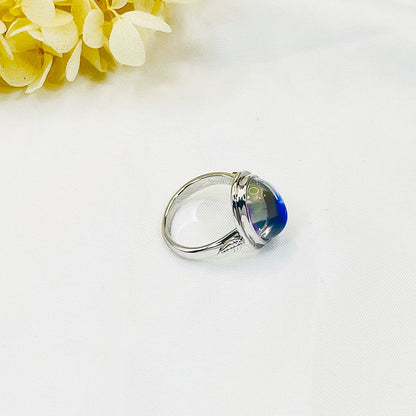 Bohemia Big Oval Moonstone Ring