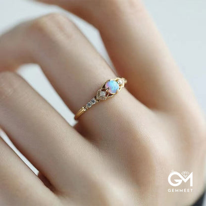 "The Mystery Healer" - Opal Retro Ring