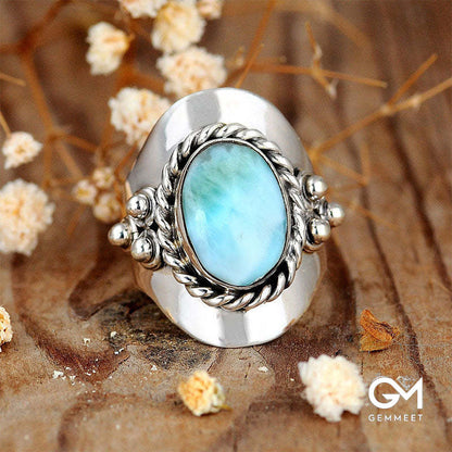 The Larimar Boho for Women Ring