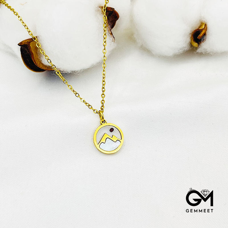 Simple Mountain Mustard Seed Necklace