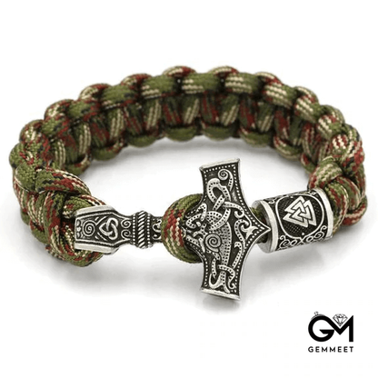 Military Style Mjolnir Paracord Bracelet