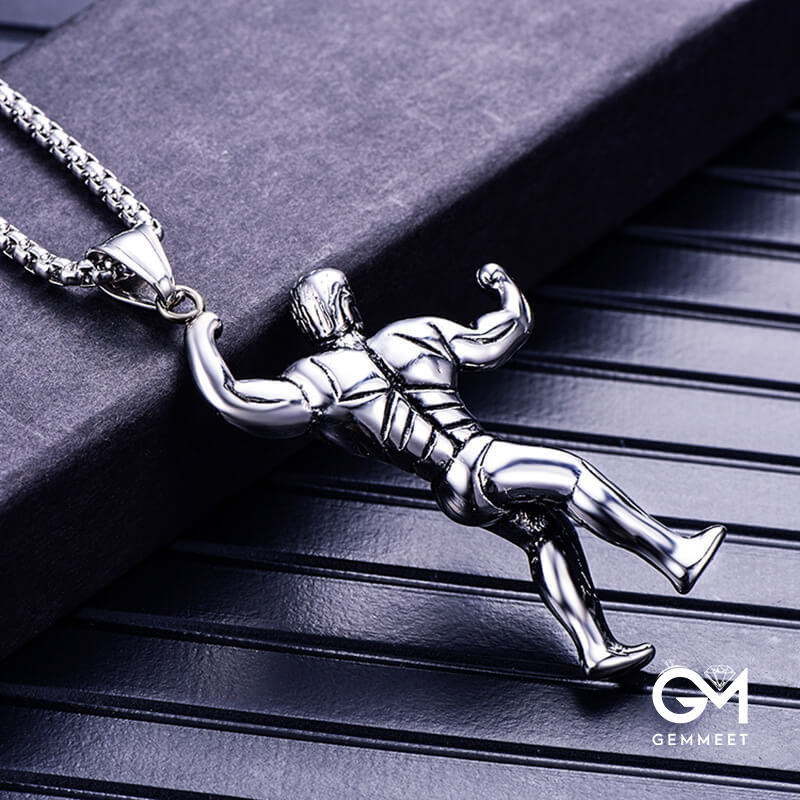 Stainless Steel Sports Fitness Necklace