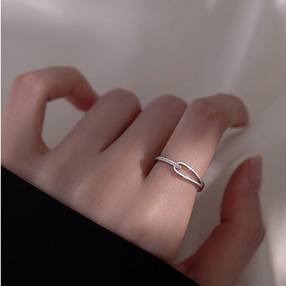 Vegan Circle Fashion Light Luxury Open Ring