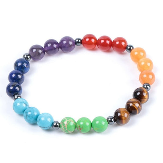 Chakra Energy Stones Bead Bracelet