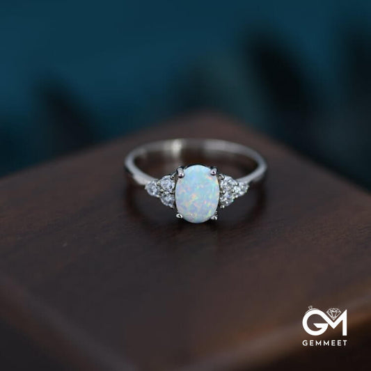 Oval Opal Ring