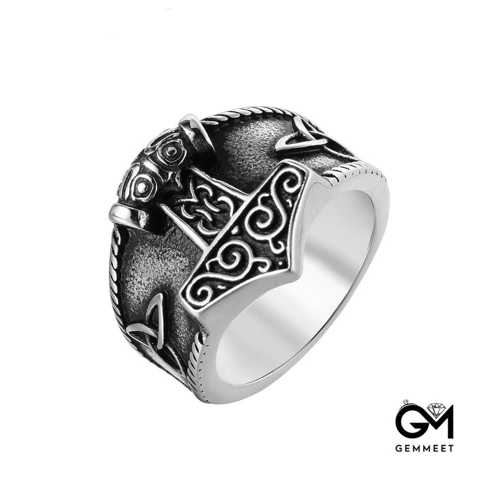 Thor Hammer Mjolnir Ring