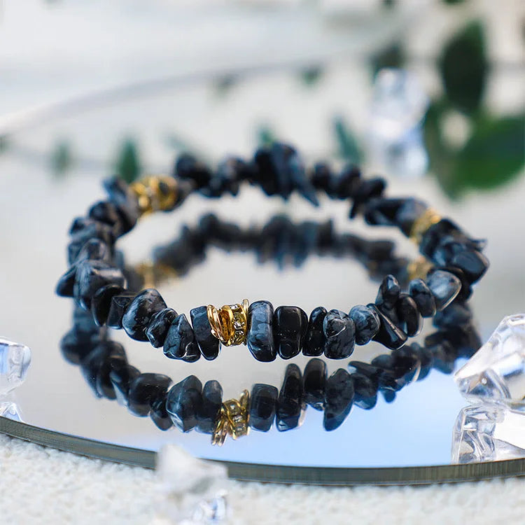 Irregular Stone Crystal Crushed Beads Bracelet