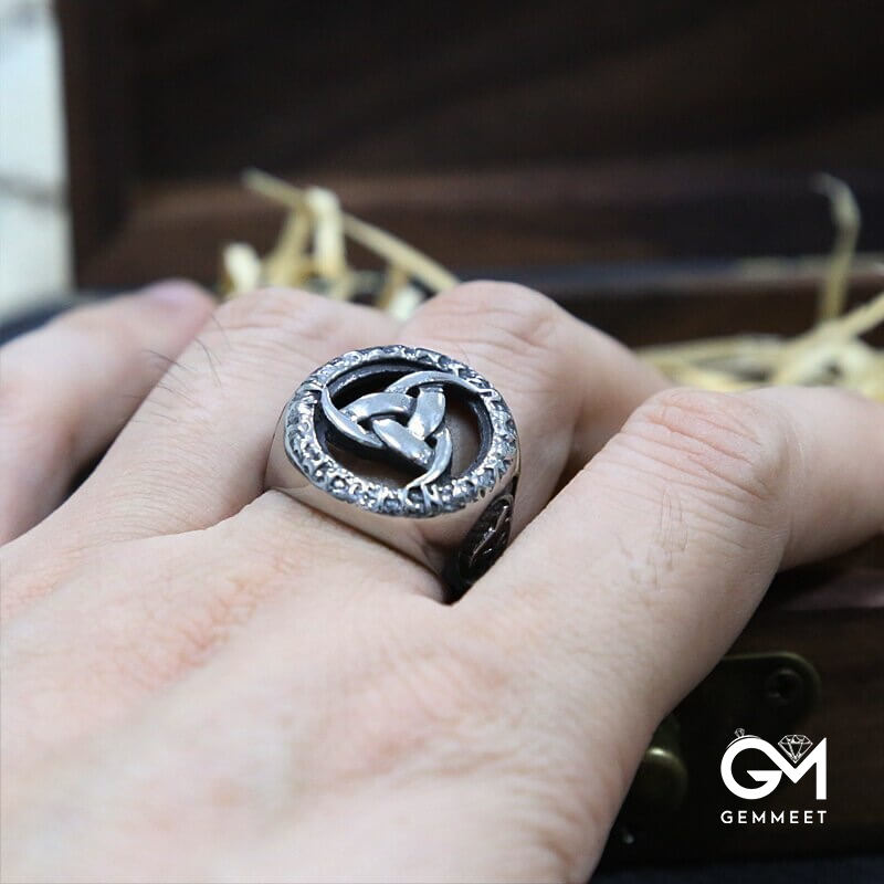 Vintage Viking Rune Nordic Totem Ring