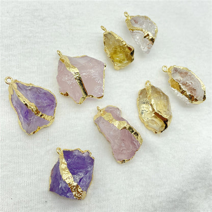 Cute Natural Colors Irregular Stone Necklace