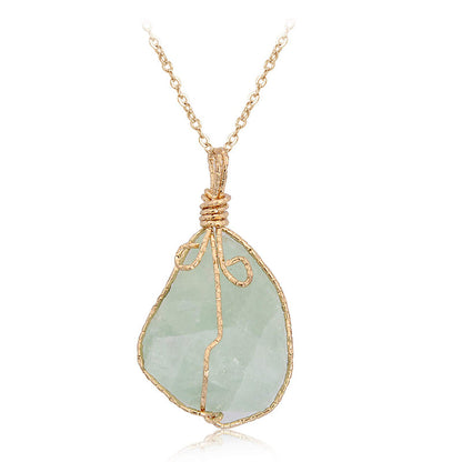 Natural Crystal Stone Gemstone Pendant