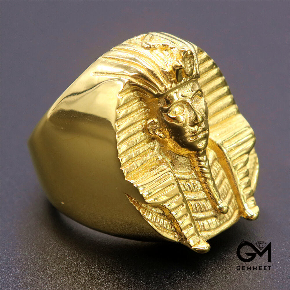 Stainless Steel Egyptian Sphinx Ring