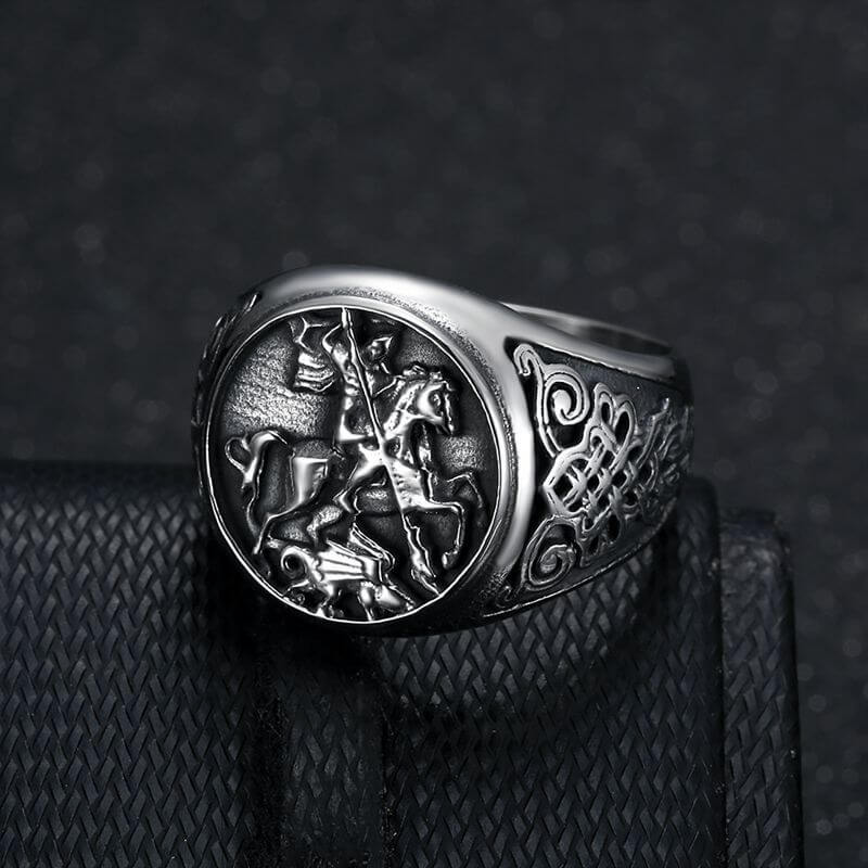 Vintage Paladin Dragon Slaying Ring