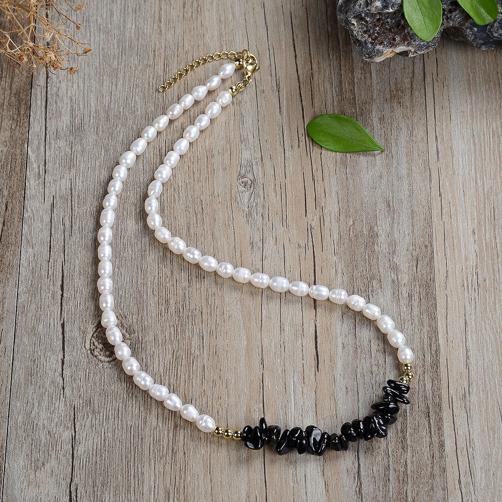 Pearl Lucky Stone Fashion Necklace