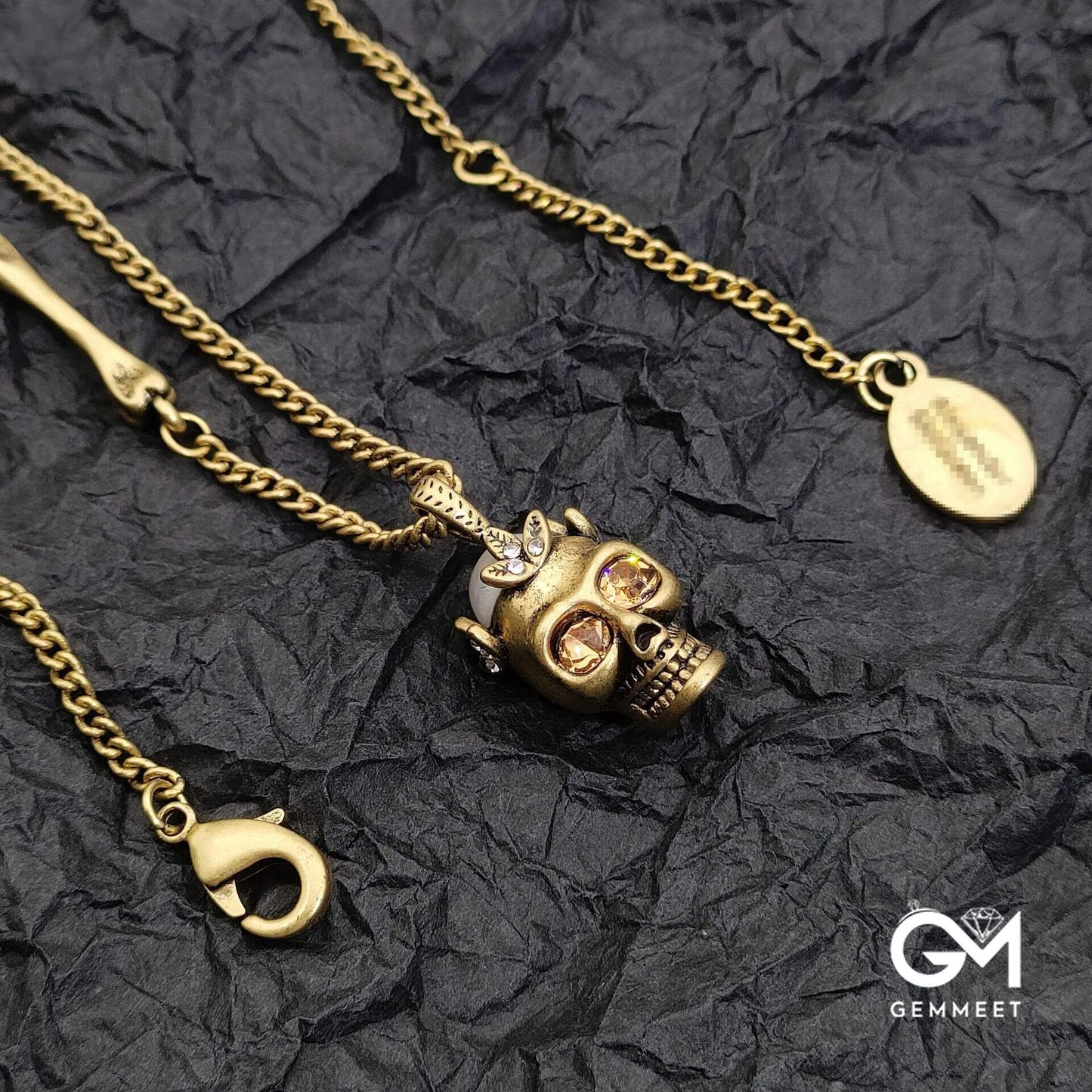 Vintage Fashion Skull Pendant Necklace