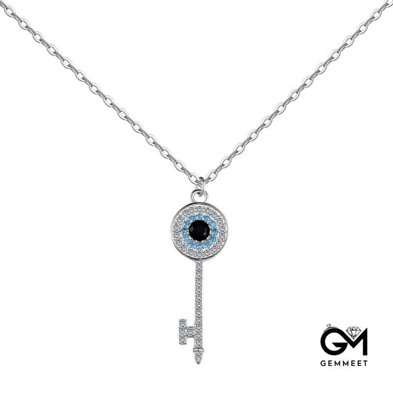 S925 Sterling Silver Devil's Eye Necklace