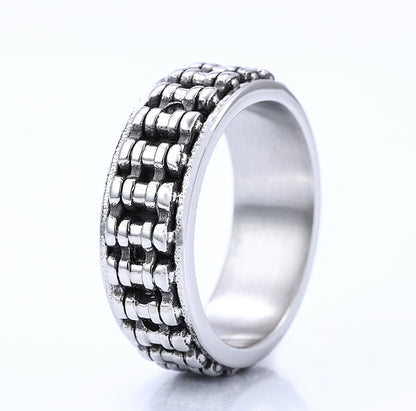 Locomotive Chain Stainless Steel Ring