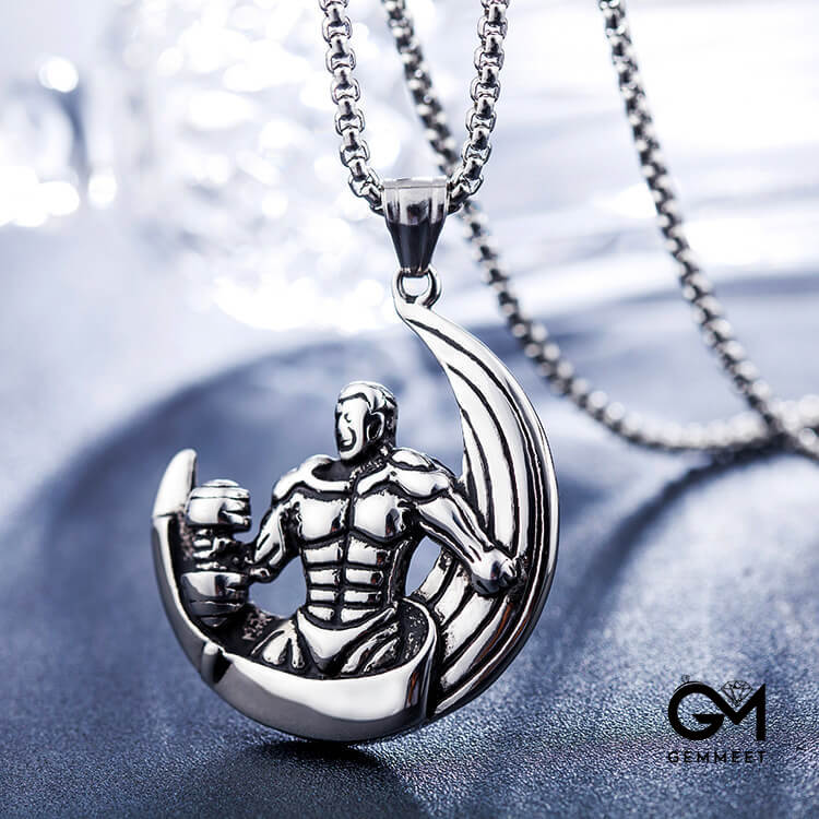 Titanium Steel Men's Fitness Necklace