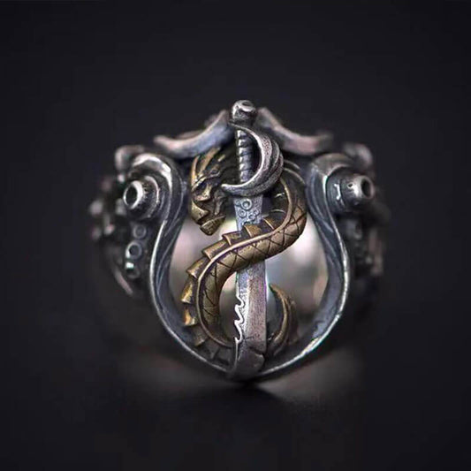 Men's Retro Bilgewater LOL Charm Ring