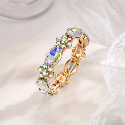 Women's Oval Rhinestone Stretchy Bracelet