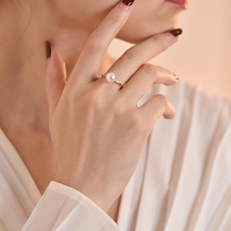 Pearl Embellished Princess Ring