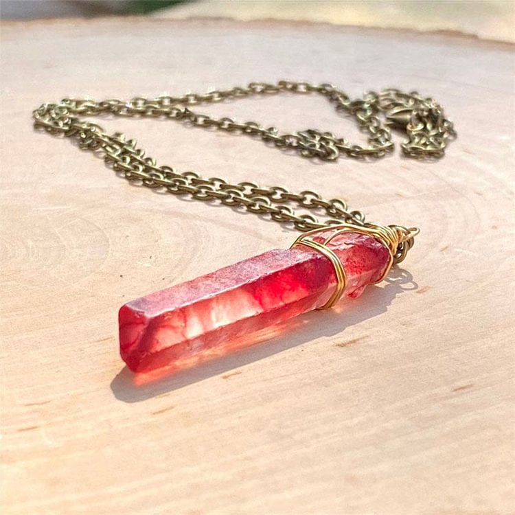 Healing Red Crystal Necklace