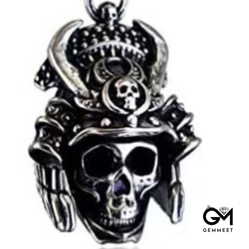 Stainless Steel Skeleton Pendant for Motorcycle Style