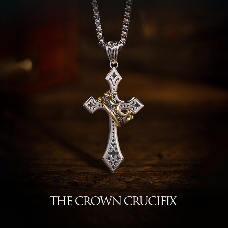 Fashion Men Crown Cross High Street Pendants