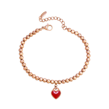 Enamel Color Love Ball Bracelet for Women