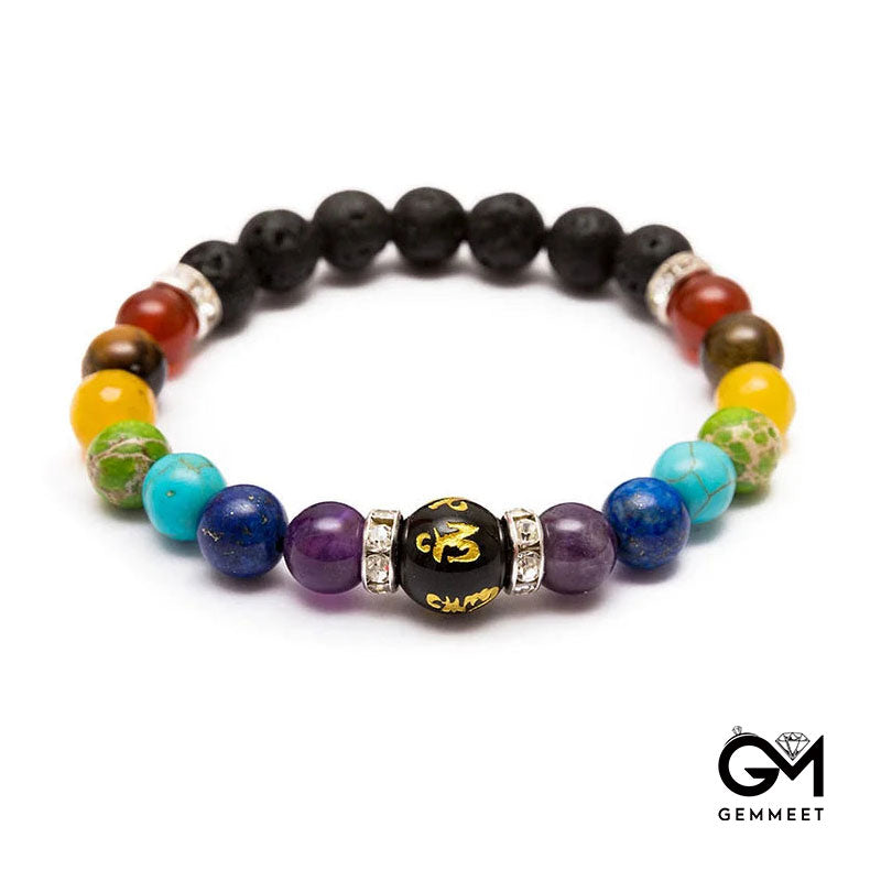 Anxiety Relief Crystal Healing Chakra Bracelet